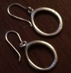 Lucky silver earrings by Shelly Easton 